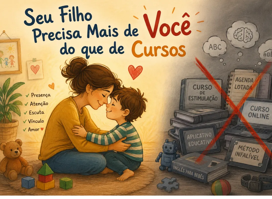 Seu filho precisa mais de você do que de cursos