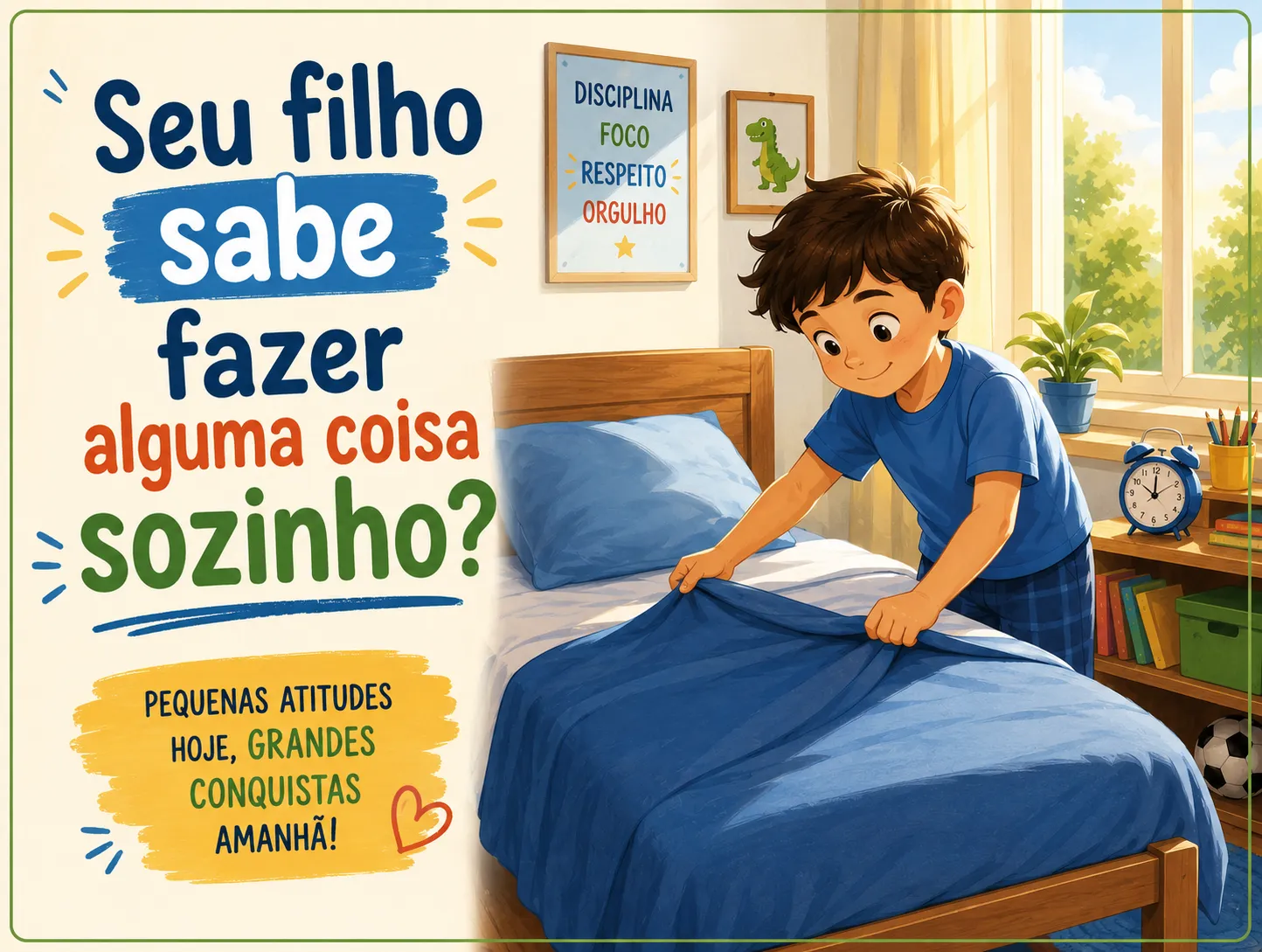 Seu filho sabe fazer alguma coisa sozinho?