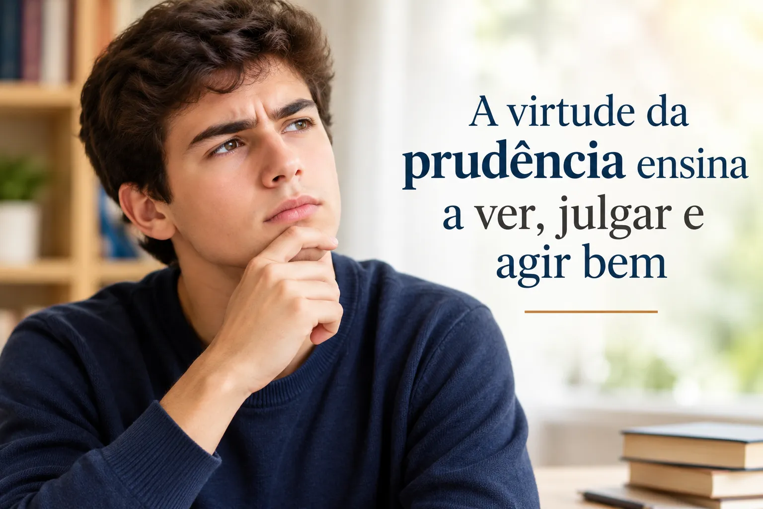 A virtude da prudência ensina a ver, julgar e agir bem