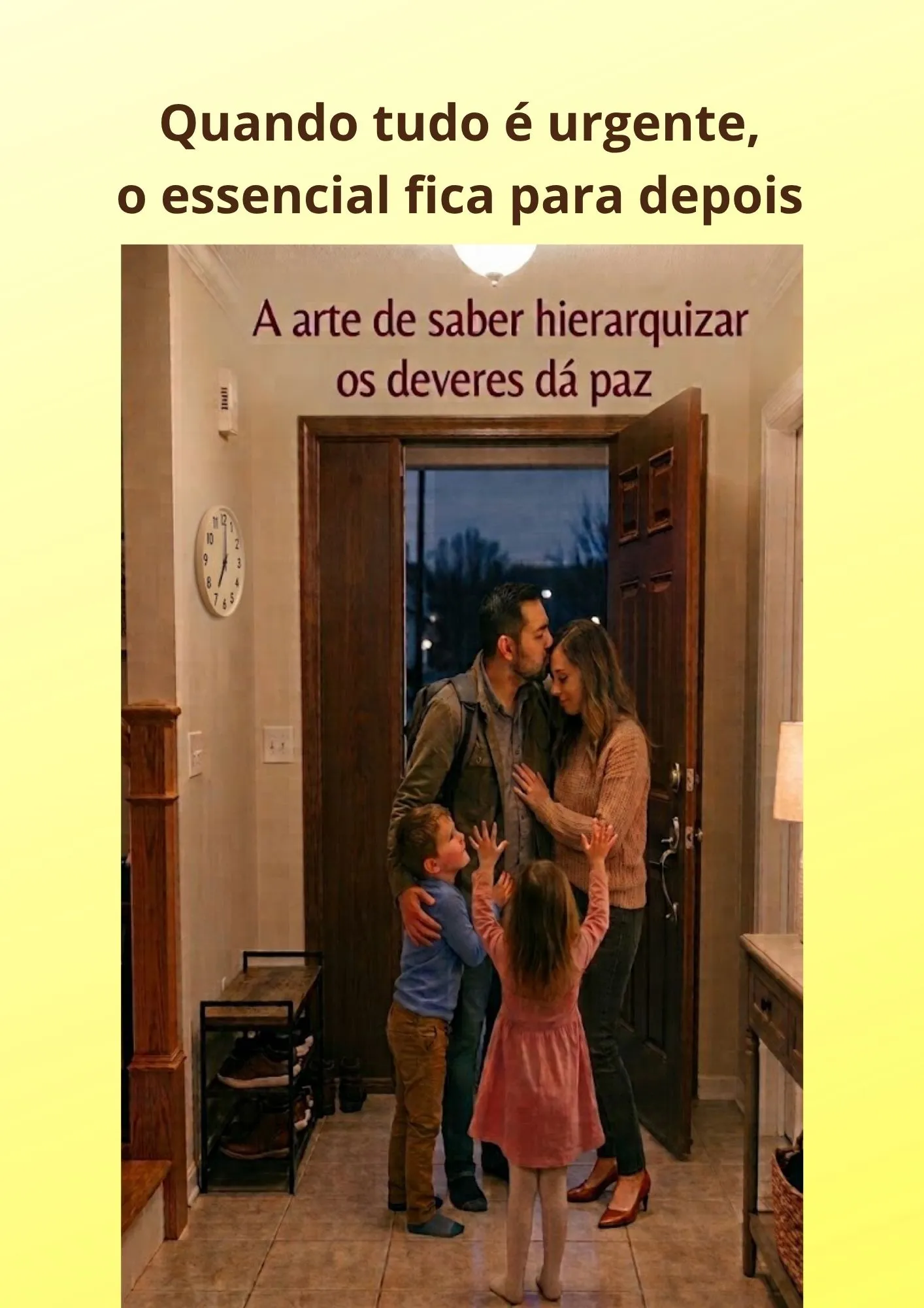 Quando tudo é urgente, o essencial fica para depois