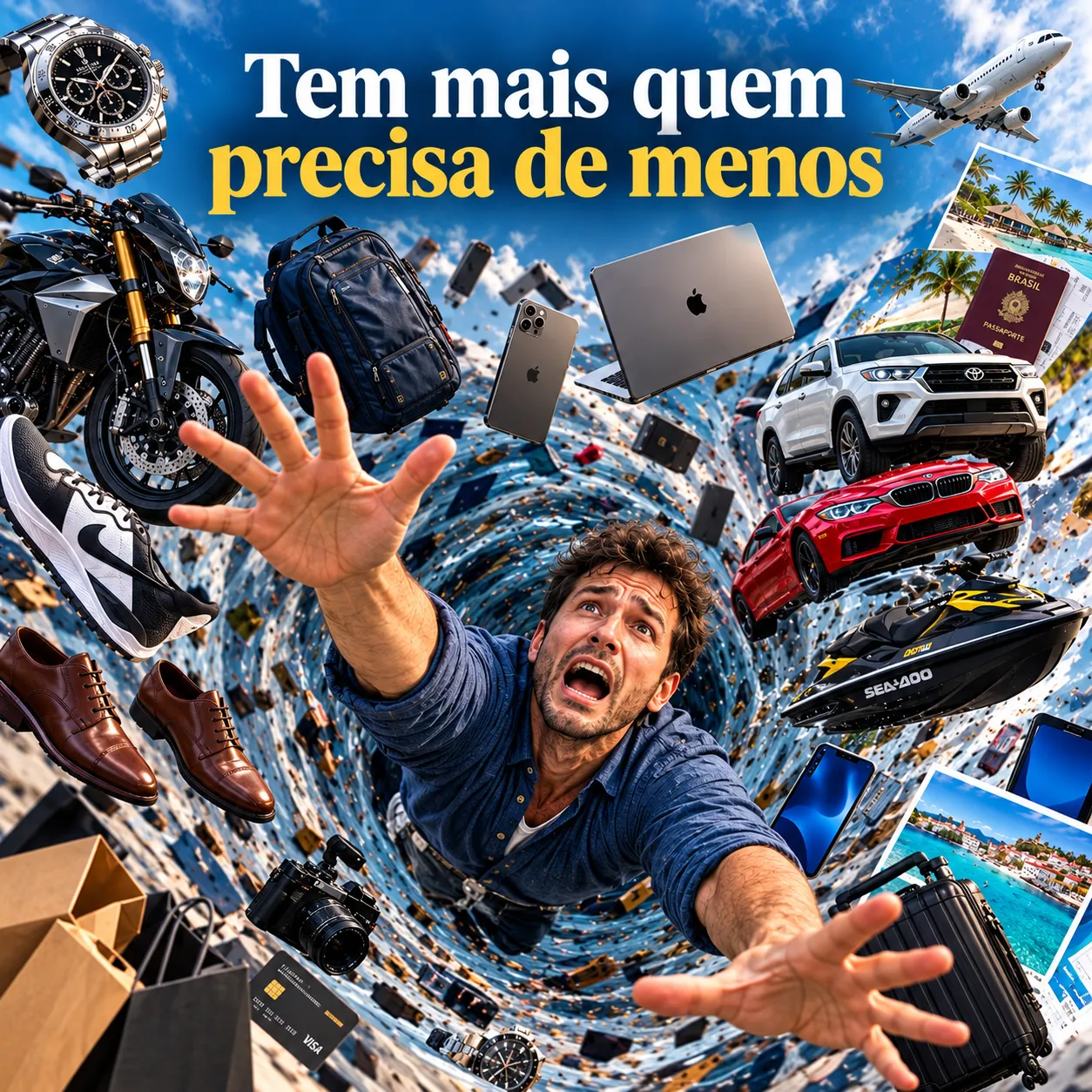 Tem mais quem precisa de menos